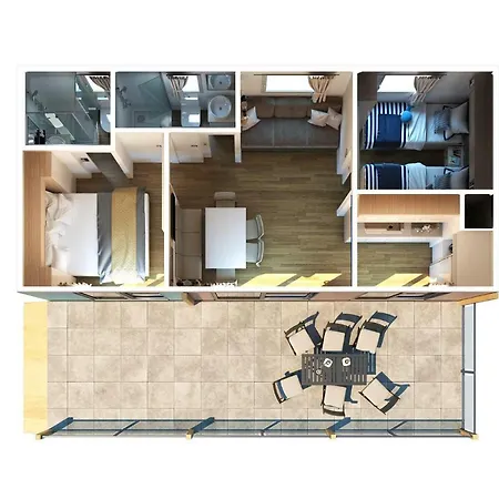 Mobilhome Victoria Lanterna ホリデーパーク